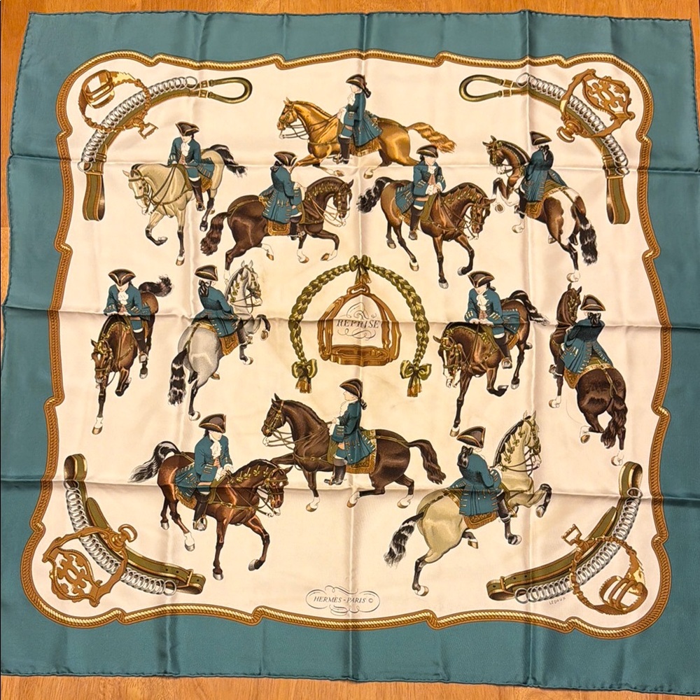 Vintage Hermes “Reprise” Silk Scarf
